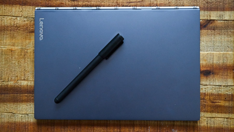 Then pen is included, as are real pen inserts. Yes you will accidentally draw all over the keyboard at least once.